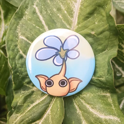 Bottons de Pikmin - amarelo 🌿