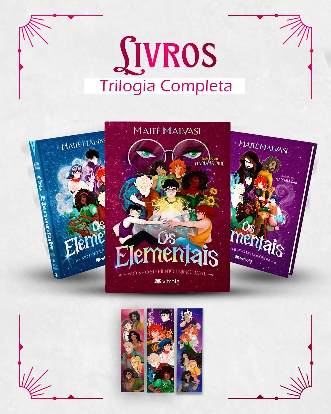 Livros Os Elementais Trilogia Completa