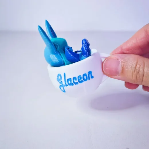 Glaceon Na Xícara Dormindo